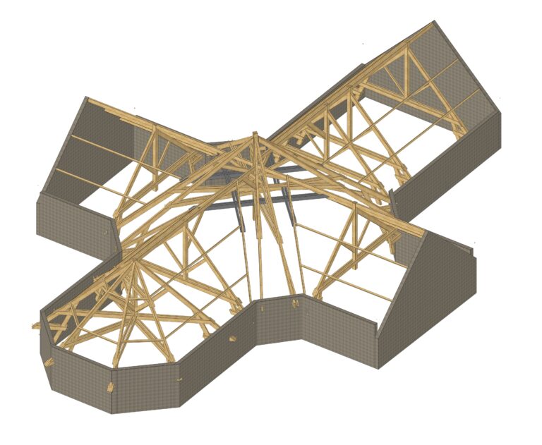 Vue 3D Structure Eglise