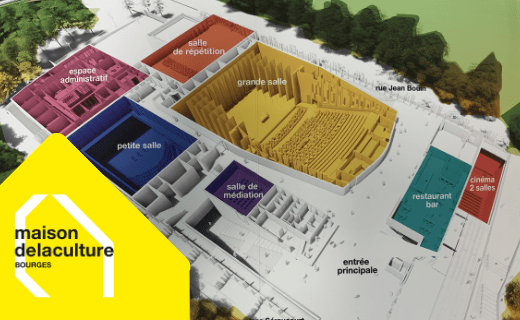 Plan répartition de la Maison de la culture