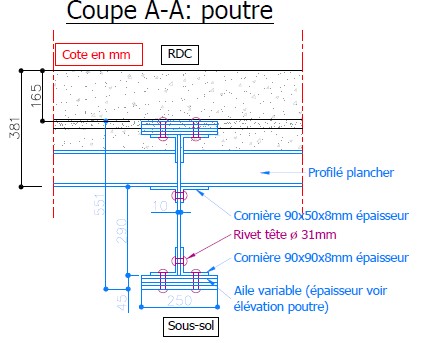 Coupe A A Poutre